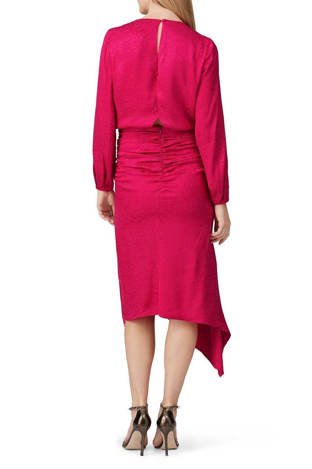 krisa Pink High Low Surplice Dress - image 3