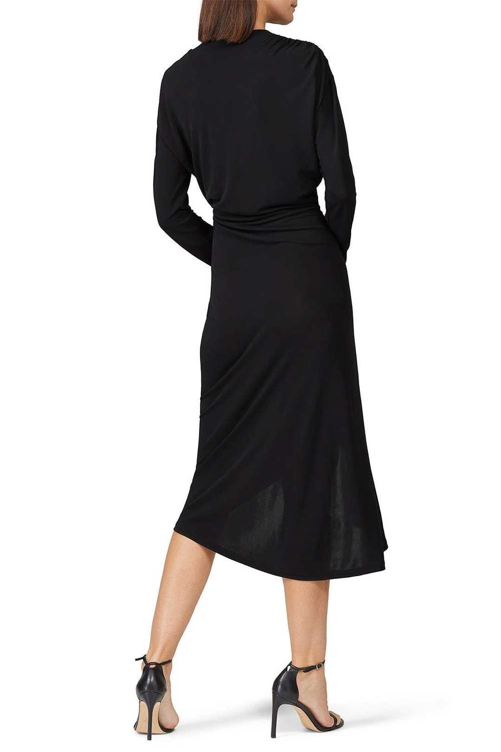 Atlein Black Long Sleeve Ruched Dress - image 3
