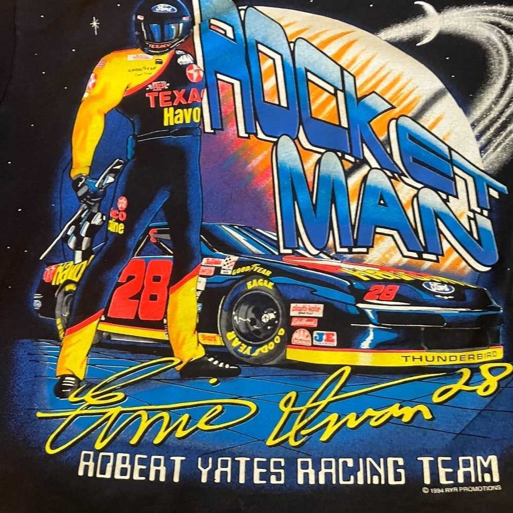 Vintage NASCAR 1994 ALL OVER T Shirt, ERNIE IRVIN… - image 2