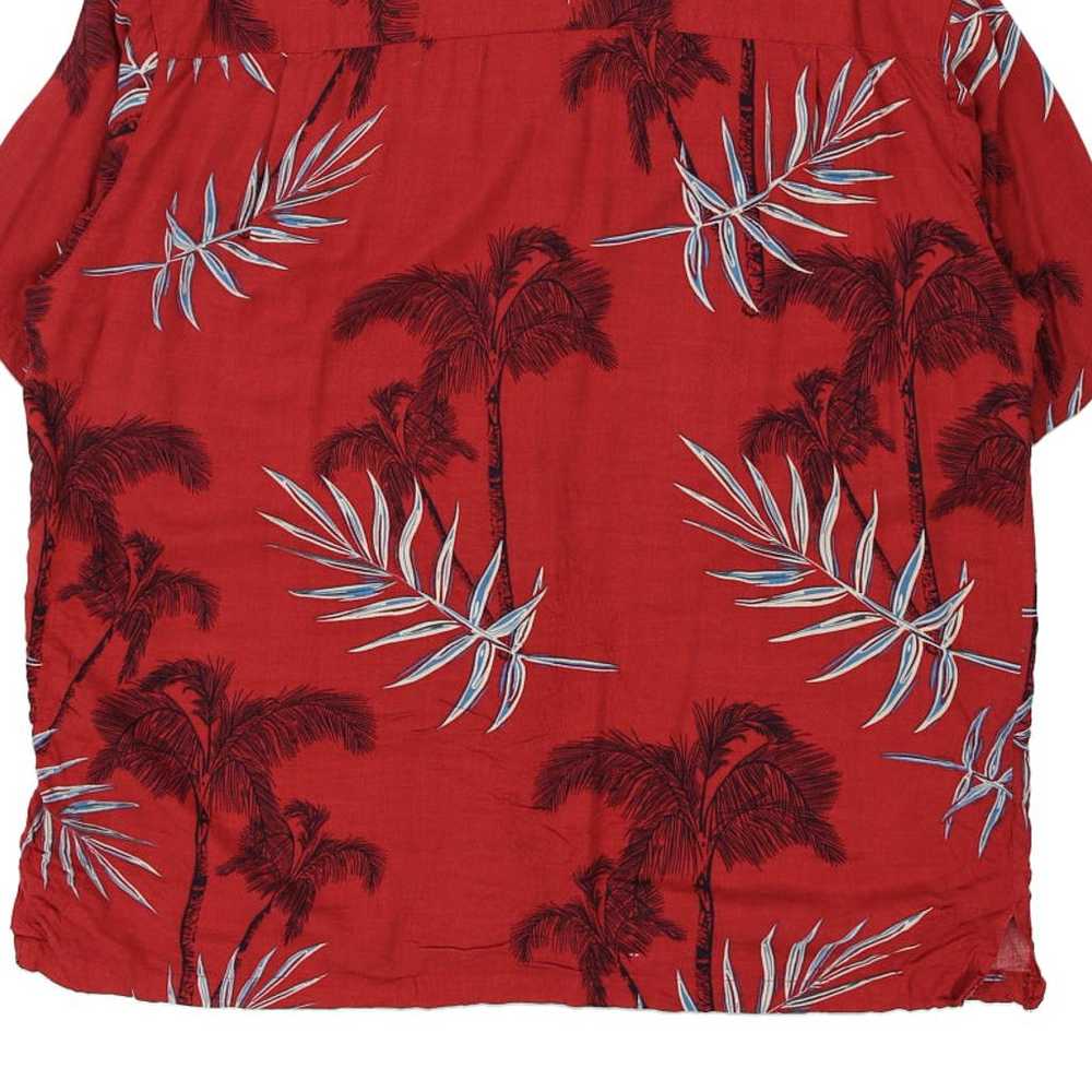 Caribbean Blues Graphic Hawaiian Shirt - XL Red V… - image 6