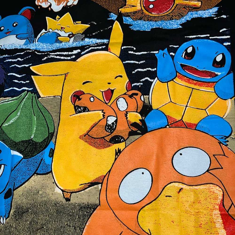 Vintage Pokémon AOP Misty Squirtle Pikachu Shirt … - image 2