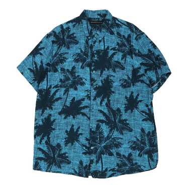 Molokai Surf Co. Hawaiian Shirt - XL Blue Viscose - image 1