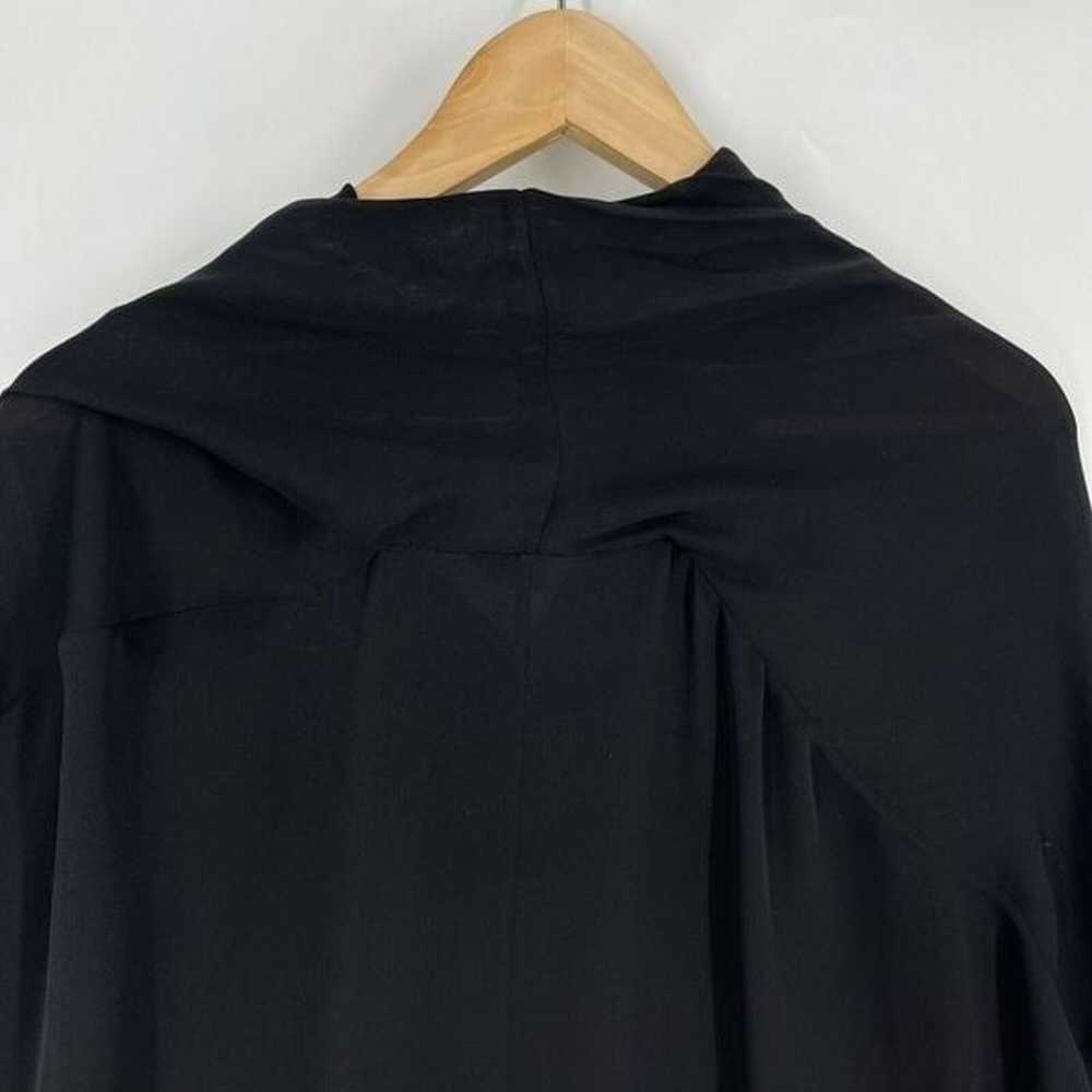 Vince Blouse Size Small Womens Black Georgette Ca… - image 6