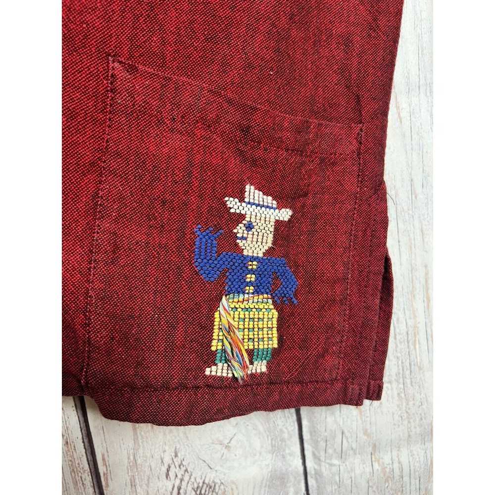 Mayan Modern Vintage Handwoven Embroidery Shirt F… - image 7