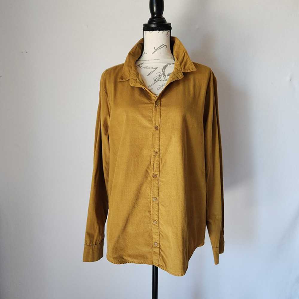 CP SHADES Corduroy Button-Up Shirt Long Sleeve Co… - image 1