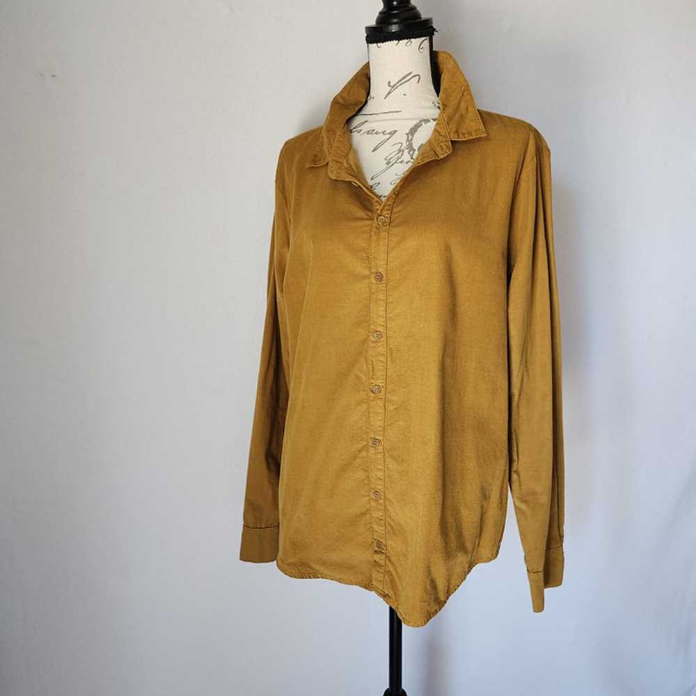 CP SHADES Corduroy Button-Up Shirt Long Sleeve Co… - image 2