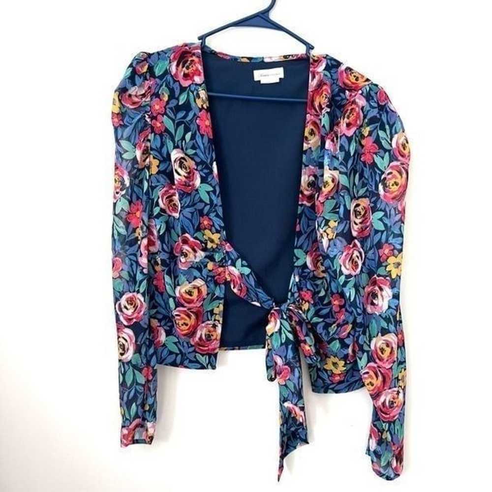 NEW Lovers + Friends Sabina Floral Wrap Blouse - image 3