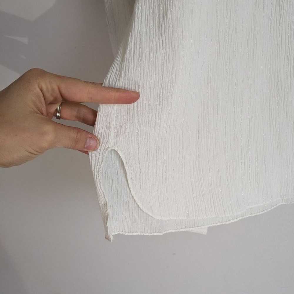 Isabel Marant Moyra Cotton Silk Blend Metallic Ru… - image 4