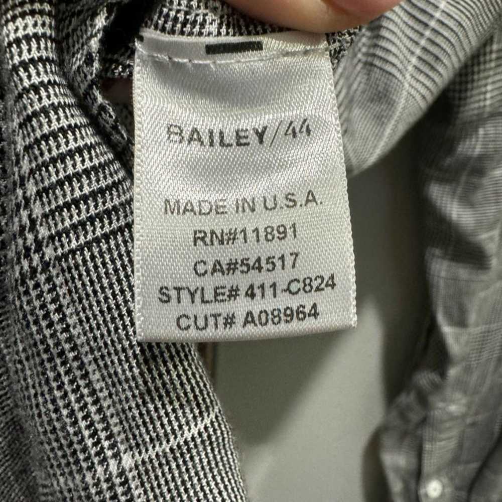 Bailey 44 Hold Me Tight Tie-Front Shirt Grey Plaid - image 6