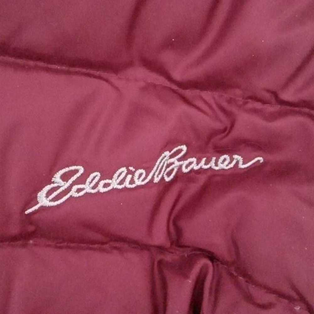Eddie Bauer Womens Quilted Winter Jacket Maroon 2… - image 3