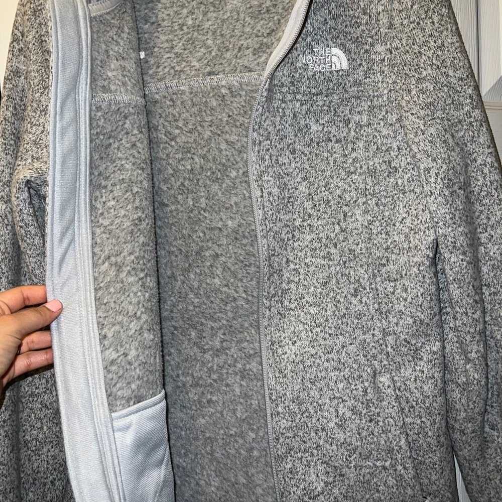 North Face fleece zip-up sweater - image 5