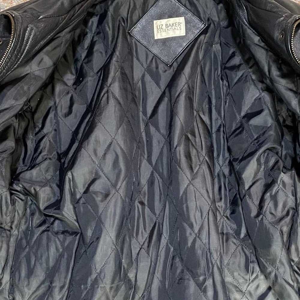 Vintage Genuine Leather Jacket Longline Layered F… - image 10