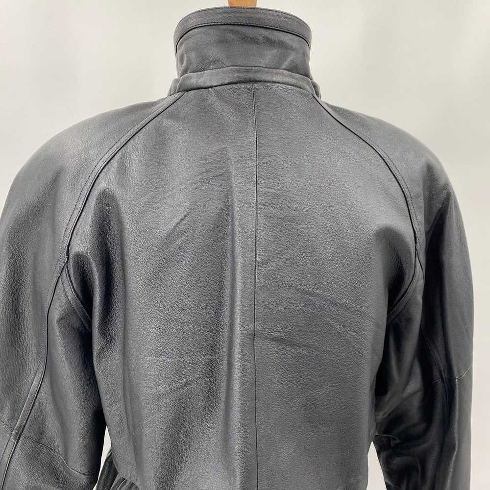 Vintage Genuine Leather Jacket Longline Layered F… - image 7