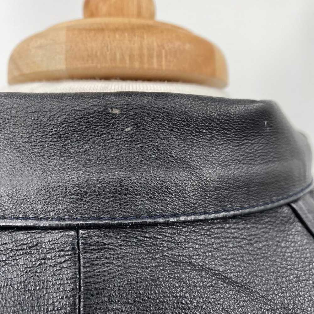 Vintage Genuine Leather Jacket Longline Layered F… - image 8