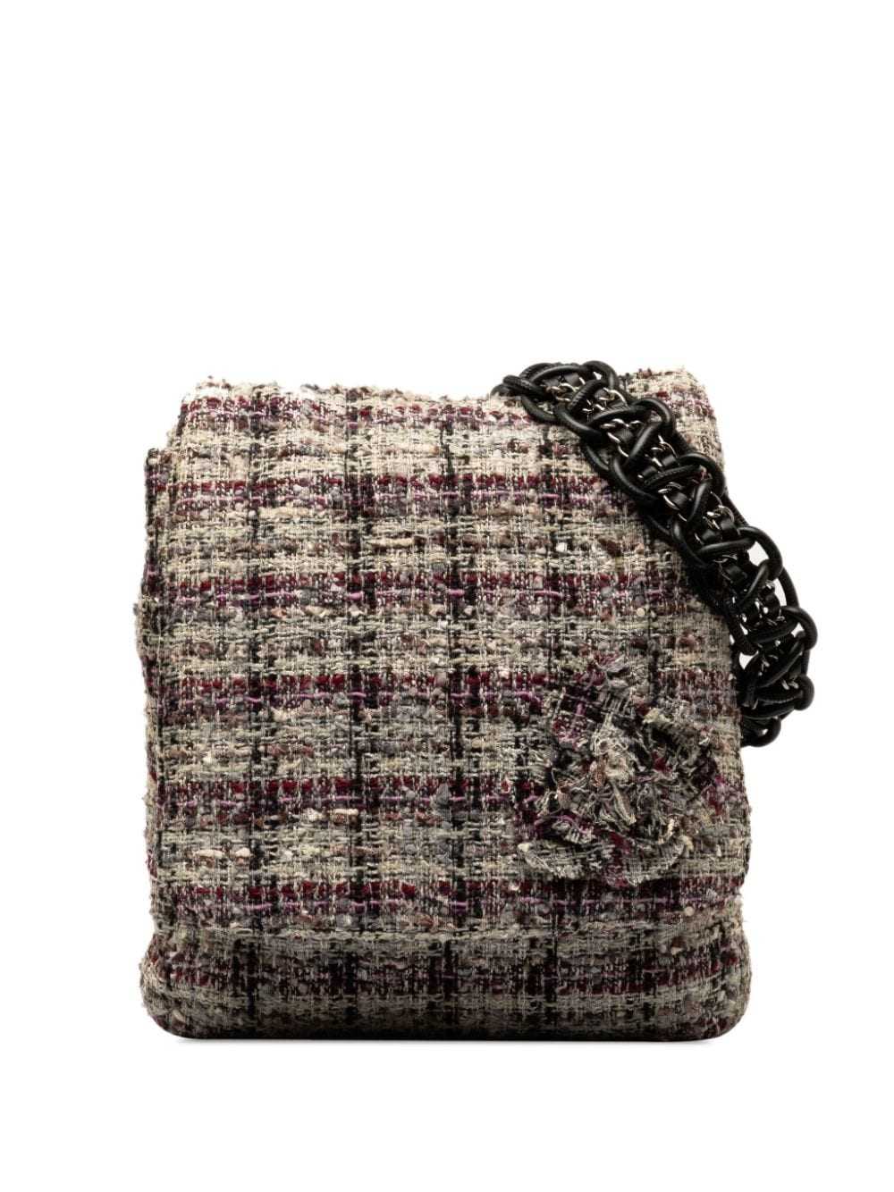 CHANEL Pre-Owned 2005-2006 Tweed Camellia crossbo… - image 1