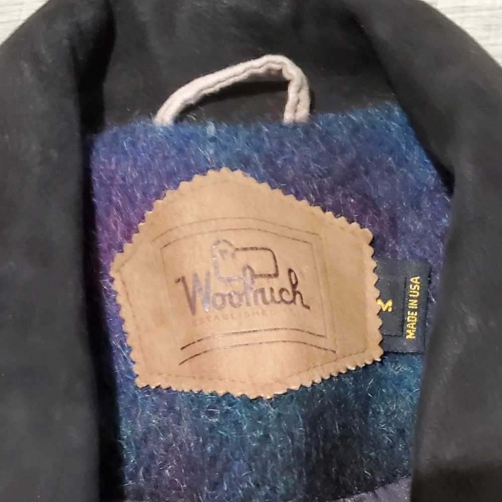 Vintage Woolrich Striped Wool Coat Jacket USA Siz… - image 2
