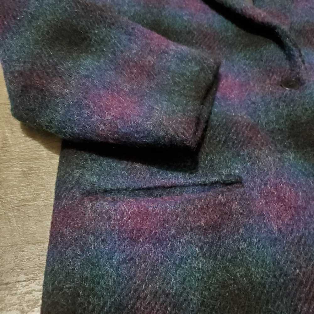 Vintage Woolrich Striped Wool Coat Jacket USA Siz… - image 3