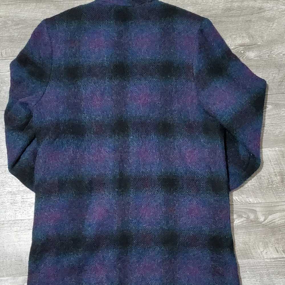 Vintage Woolrich Striped Wool Coat Jacket USA Siz… - image 5
