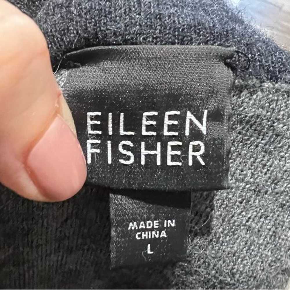 Eileen fisher black open knit jacket - image 5