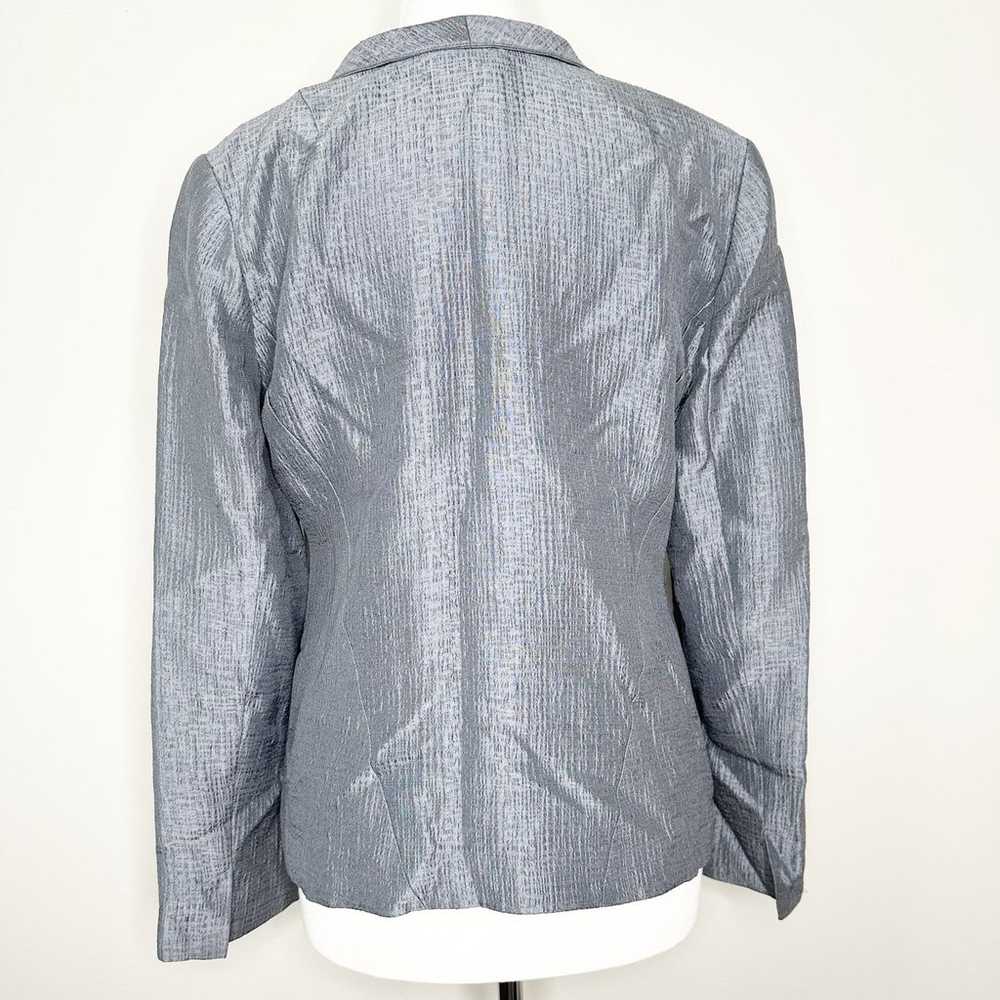 Eileen Fisher Gray Silk Evening Jacket Size Small - image 2