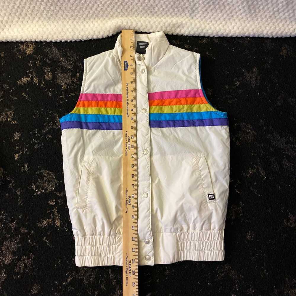 DC Shoes Puffer Vest Rainbow Small DCGirl Snow 70… - image 10