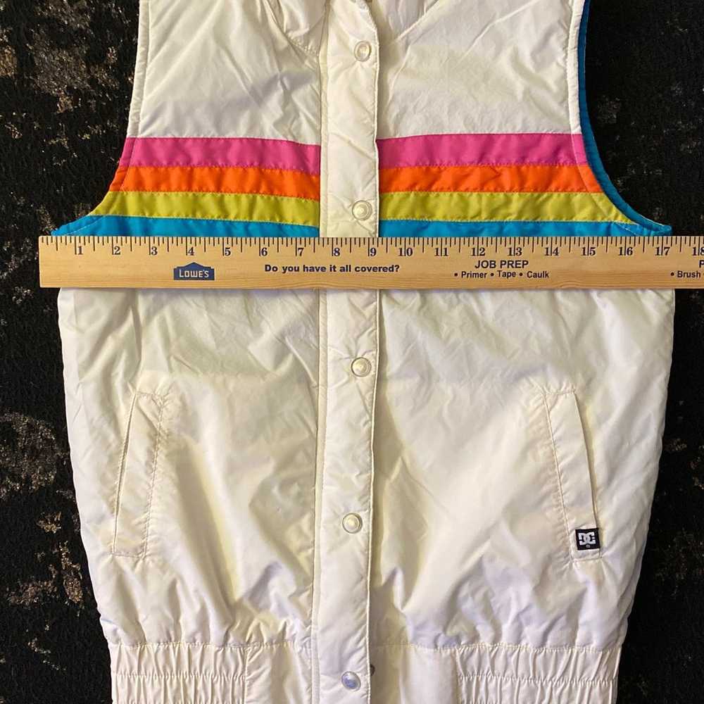 DC Shoes Puffer Vest Rainbow Small DCGirl Snow 70… - image 9