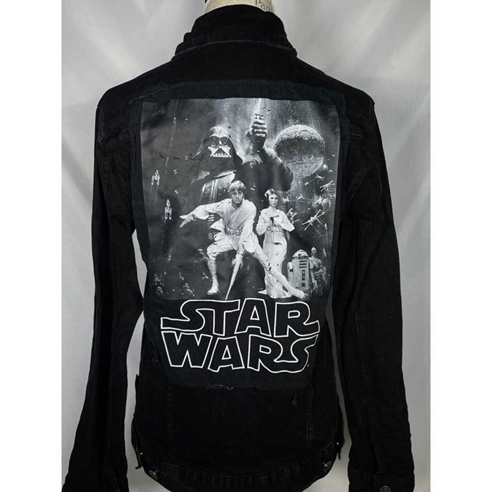 Star Wars x Our Universe Black Denim Jean Jacket … - image 8