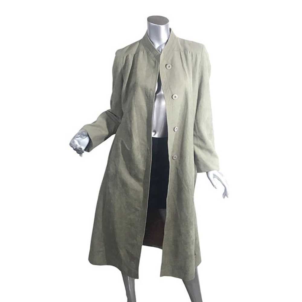 Vintage Women's Small/Medium Faux Suede Trench Co… - image 3