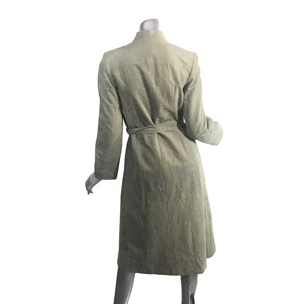 Vintage Women's Small/Medium Faux Suede Trench Co… - image 4