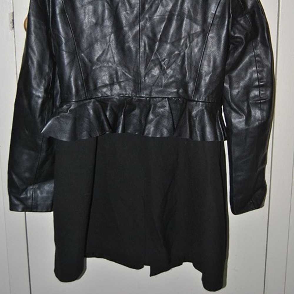 Long Half-Leather Jacket - image 4