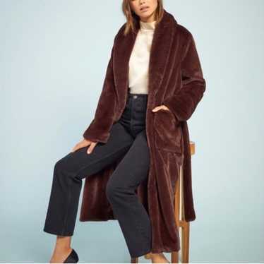 Fluffy faux fur long jacket from reformation