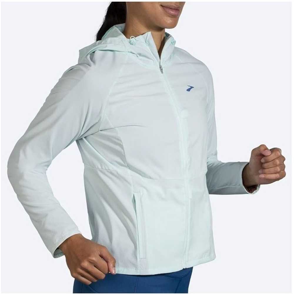 Brooks- Canopy Running Jacket in Mint Green - image 4