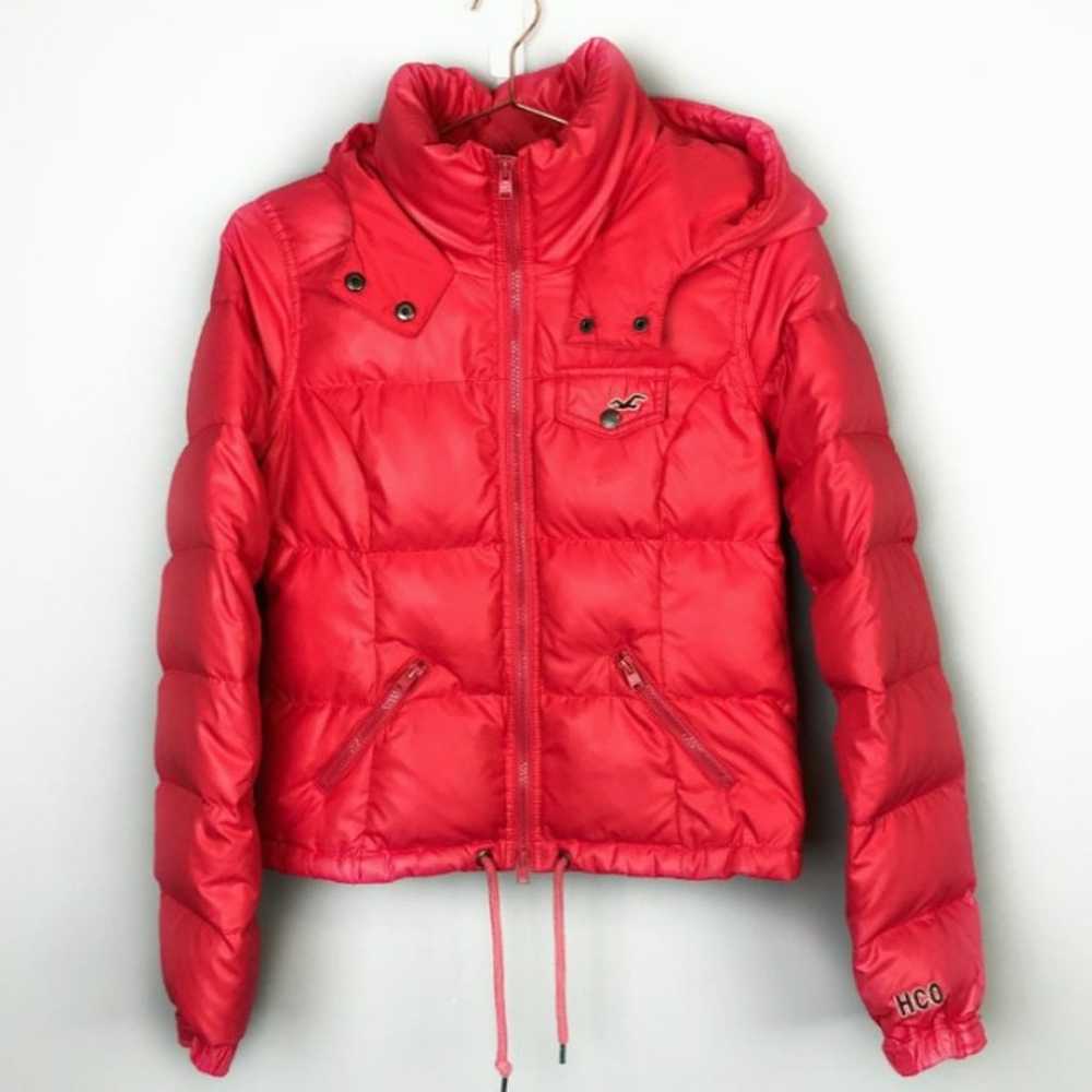 Hollister Down Puffer Bomber Jacket - image 1