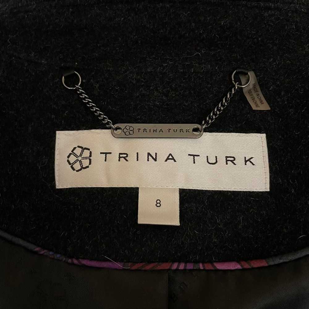 Trina Turk Wool Coat, Size Medium - image 6