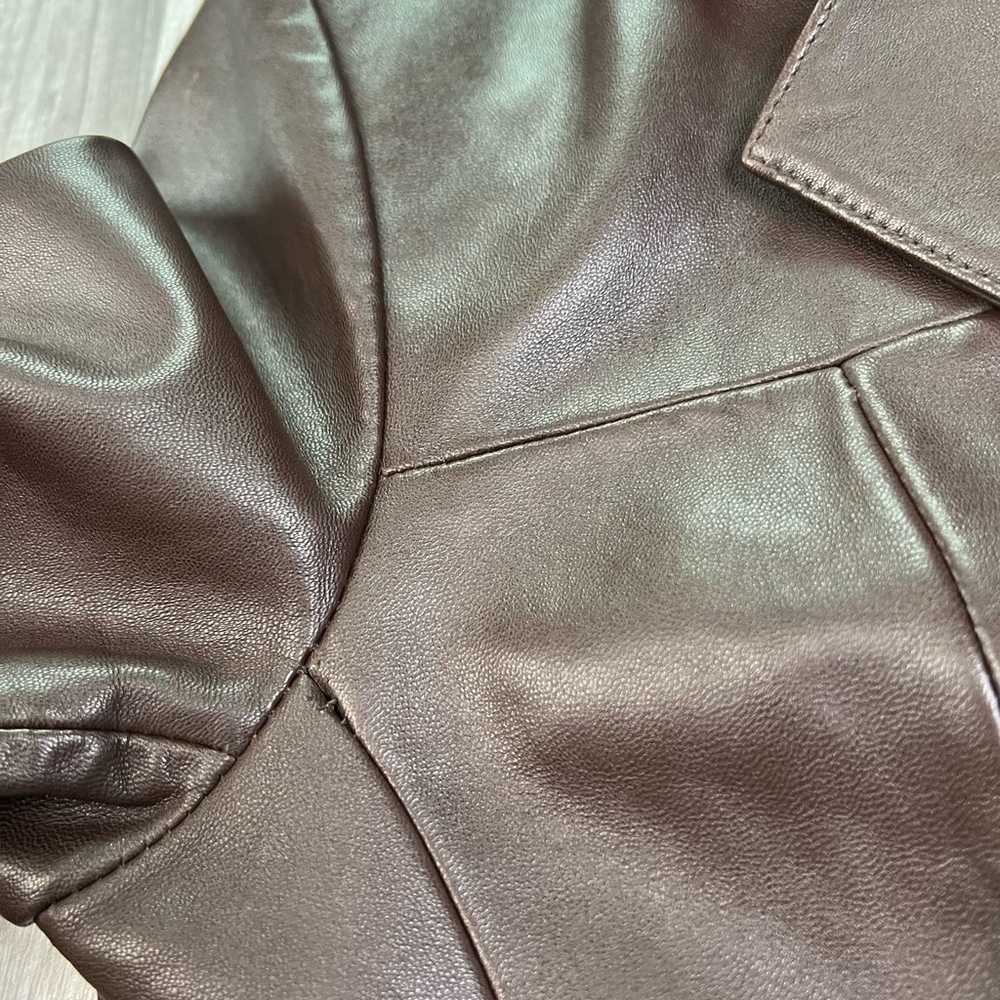 Wilsons Leather Pelle Studios Womens Brown Italia… - image 11