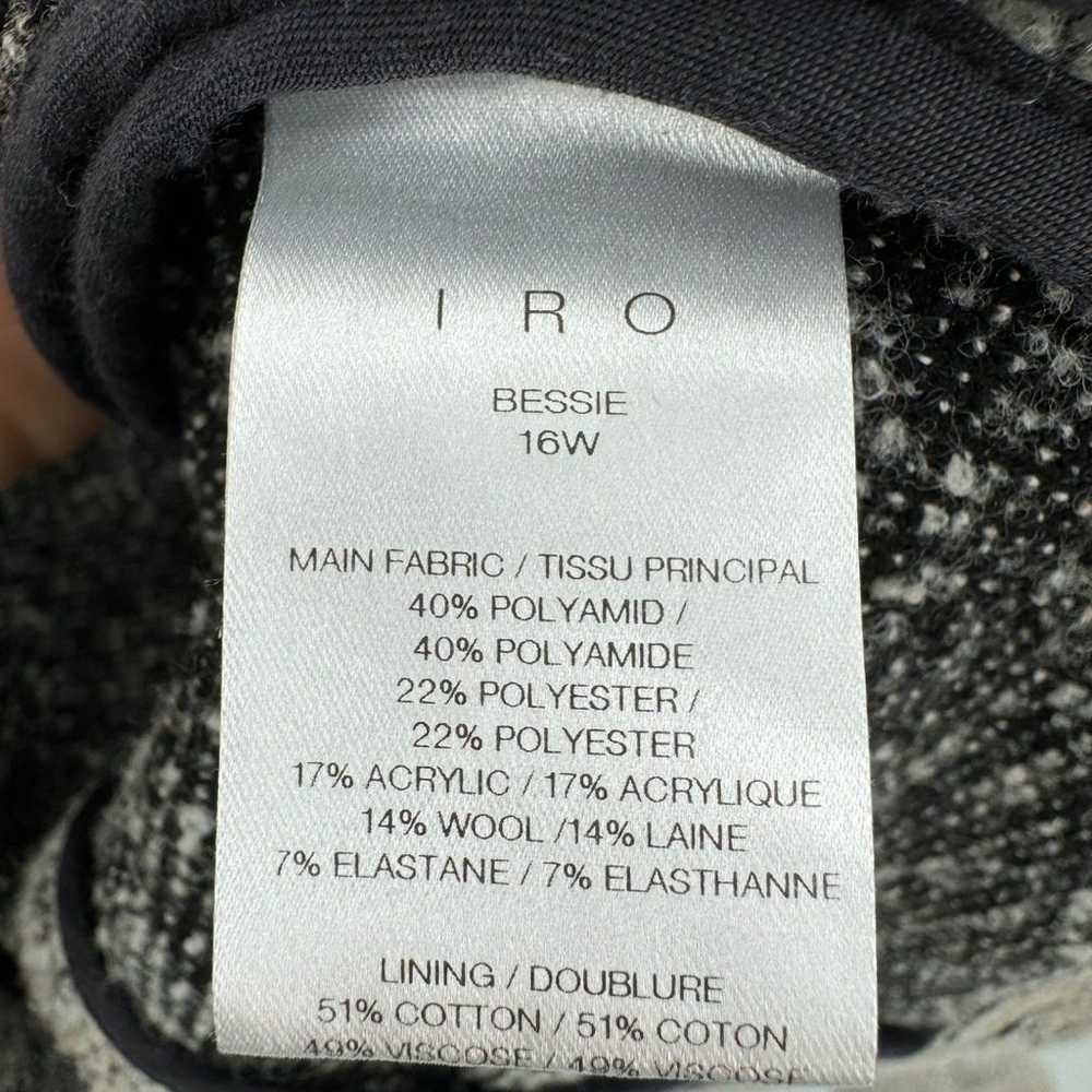 IRO Bessie Coat Beige Gray Full Asymmetrical Zip … - image 11