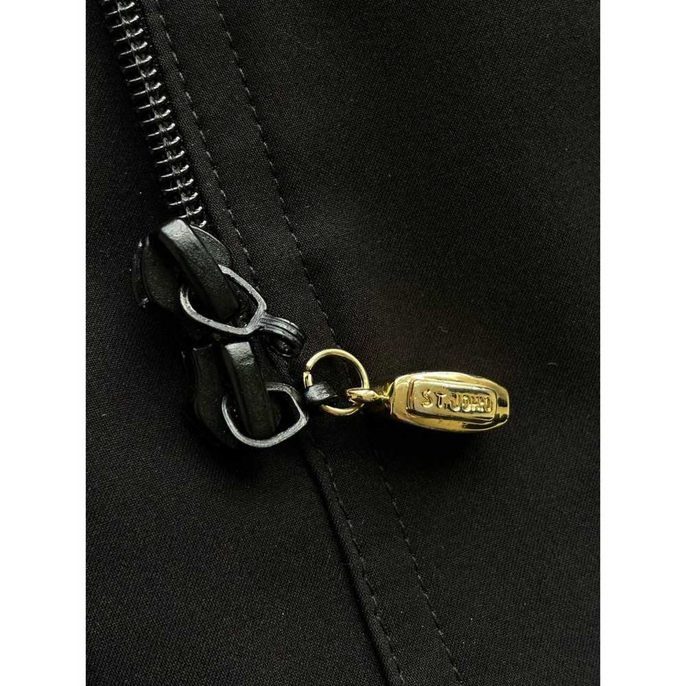 St. John Coat Collection Black Full-Zip Jacket | … - image 4