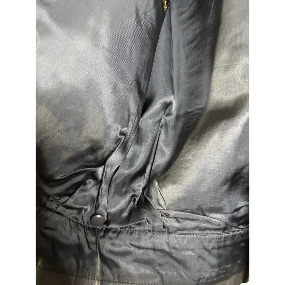Supreme Gray Leather Womens Bomber Style Jacket/c… - image 8