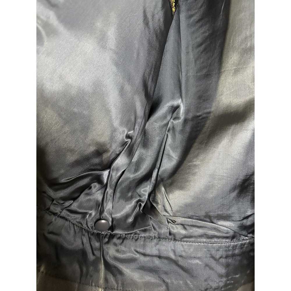 Supreme Gray Leather Womens Bomber Style Jacket/c… - image 9