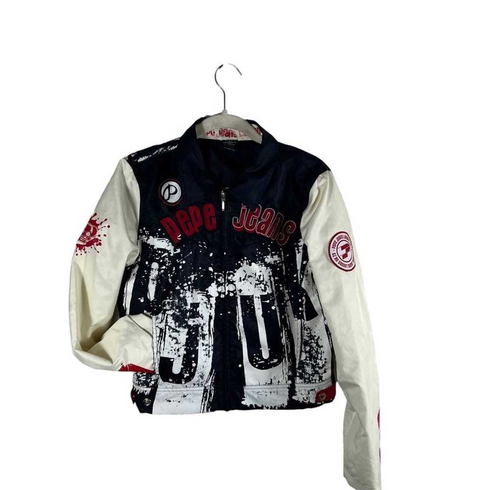 Vintage Pepe Jeans London Graphic Crop Jacket - image 1