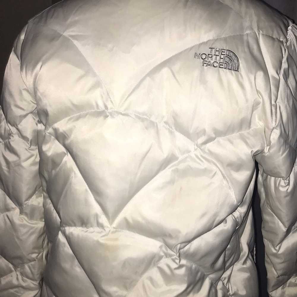 The Northface White Puffer Jacket Short 550 Down - image 6