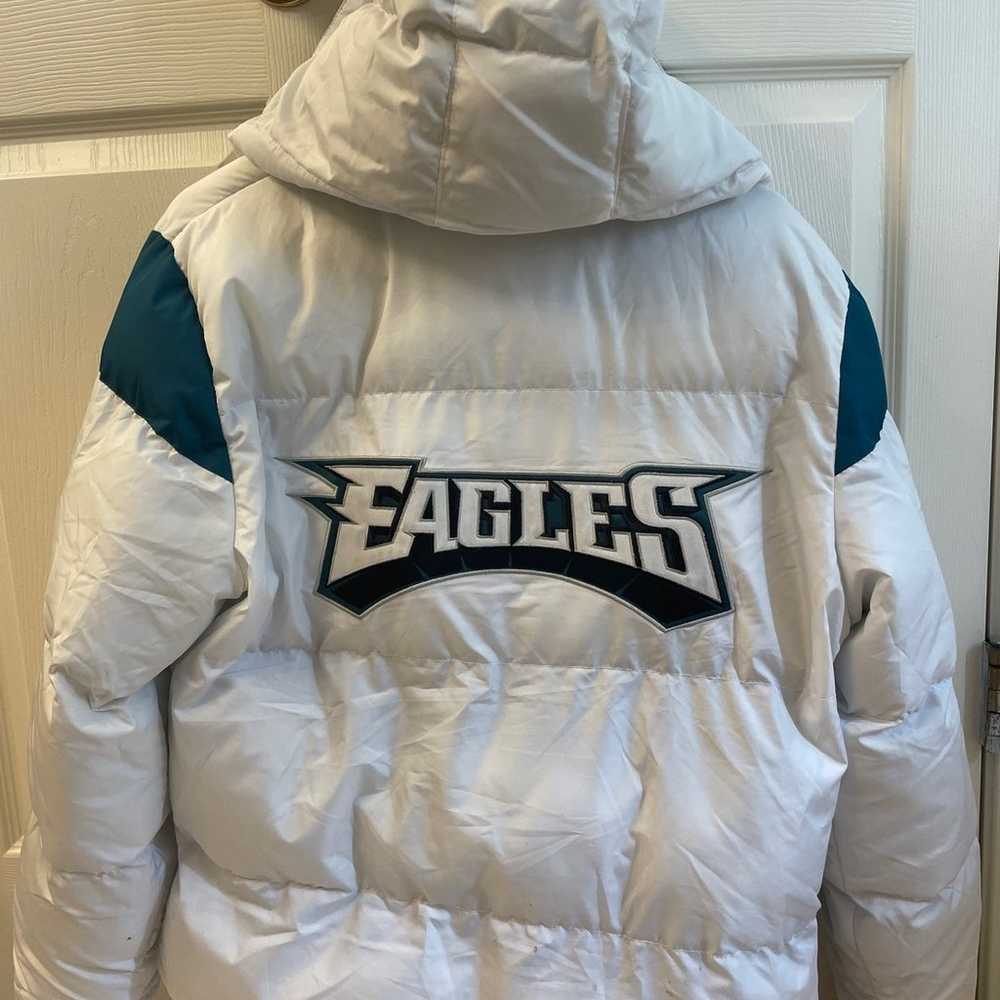 Philadelphia Eagles women’s puffer coat size Large - image 2