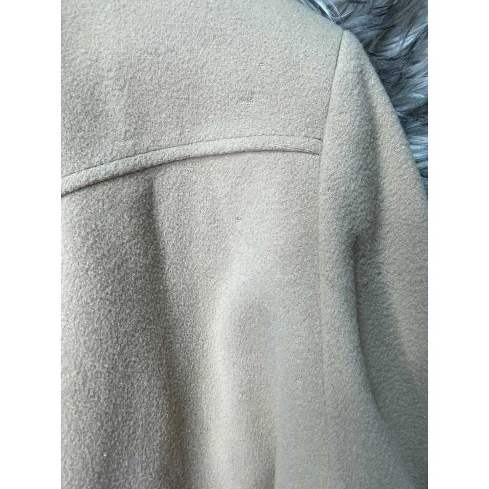 Evan Picone Tan Wool Trench Coat With Beelt Women… - image 8