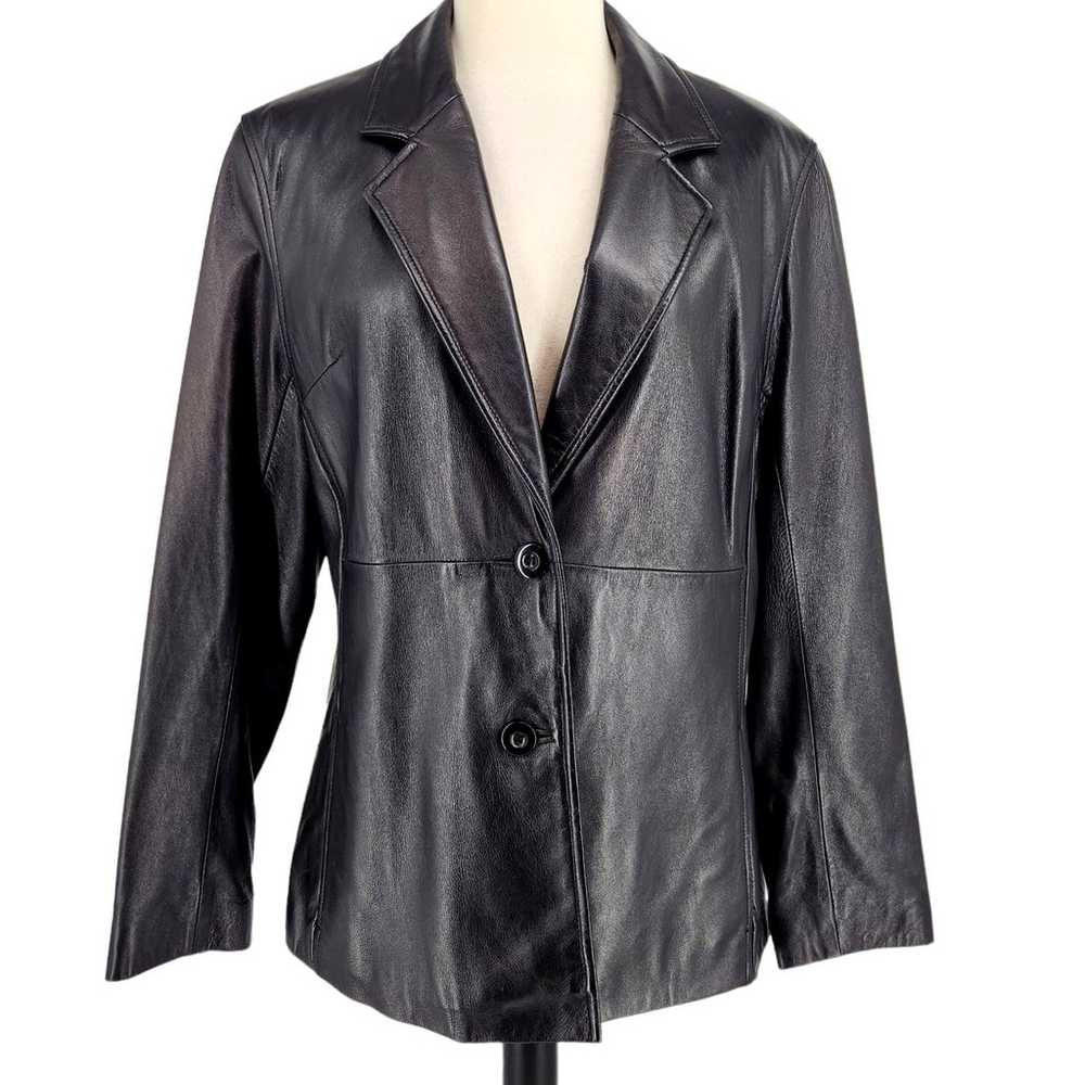 Pelle Studio x Wilsons Tailored Leather Jacket Bl… - image 1