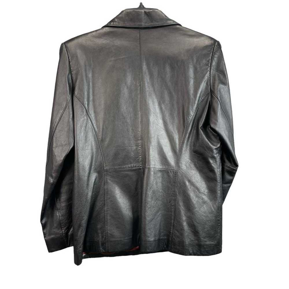 Pelle Studio Leather Jacket Women Size Large Black - image 2