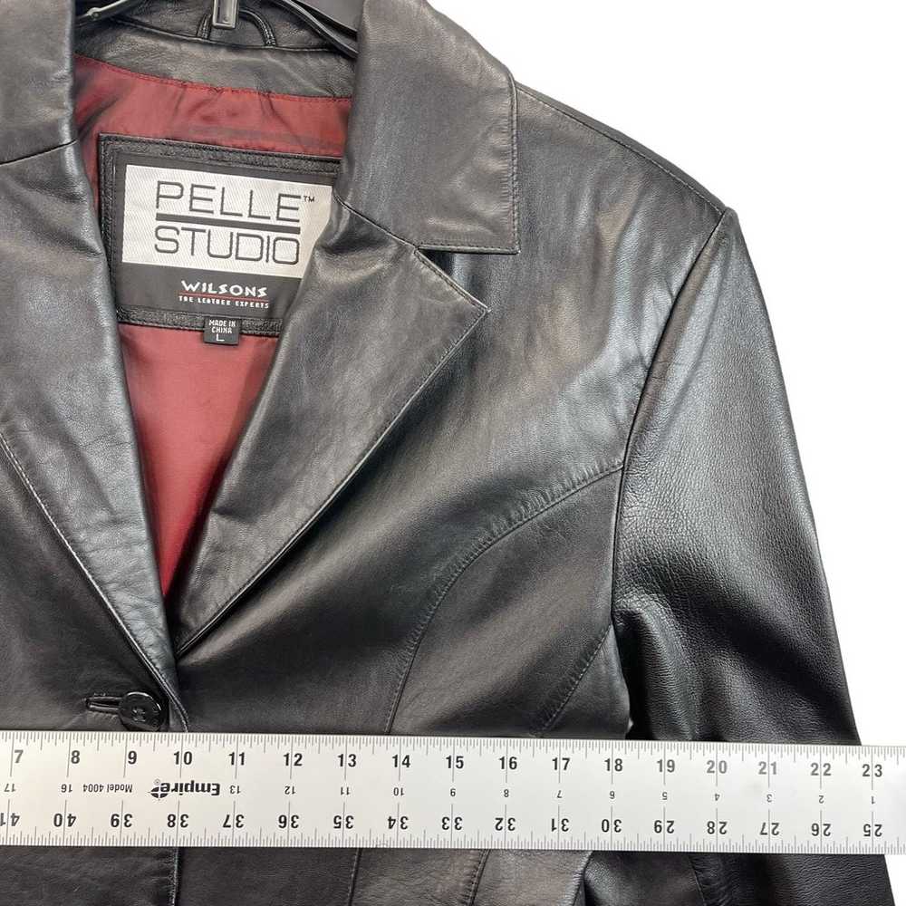 Pelle Studio Leather Jacket Women Size Large Black - image 8