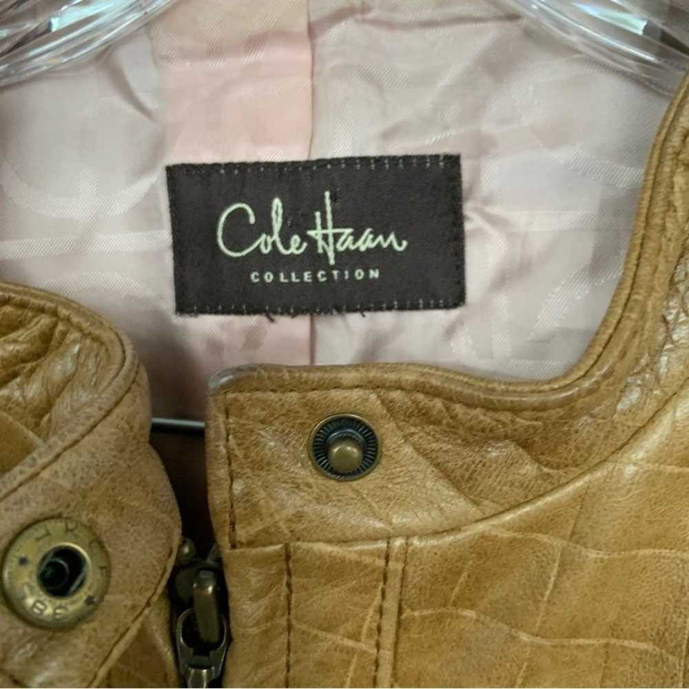 Cole Haan Collection Lambskin Leather Jacket Size… - image 2