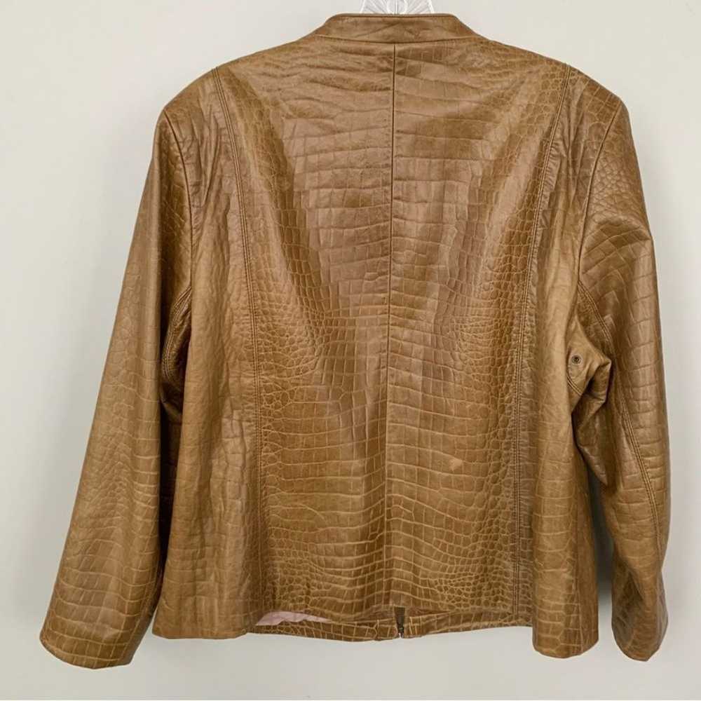 Cole Haan Collection Lambskin Leather Jacket Size… - image 3