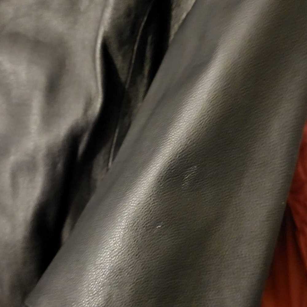 BCBGMaxAzria Genuine Leather Moto Bomber Jacket - image 12