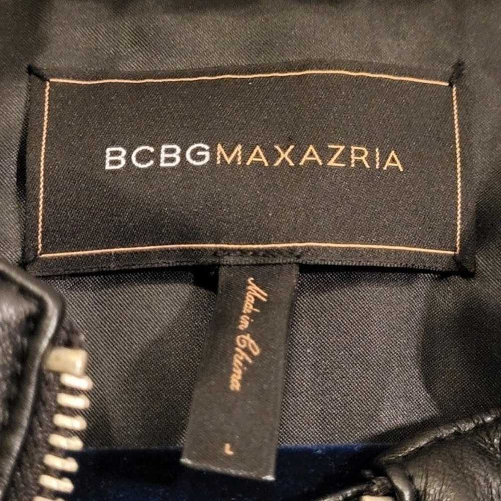 BCBGMaxAzria Genuine Leather Moto Bomber Jacket - image 5